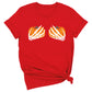 Skeleton Hand Bra Pumpkin Shirt – Funny Halloween Tee | Women’s Spooky Season Shirt