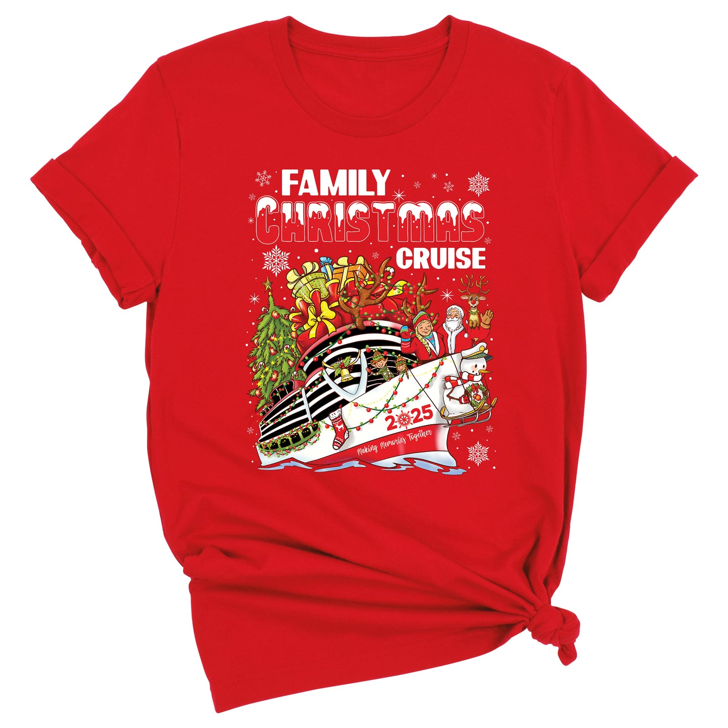 Christmas Family Cruise Shirt – Custom Holiday Vacation Tee, Matching Cruise Crew Santa Shirt for Family Trip