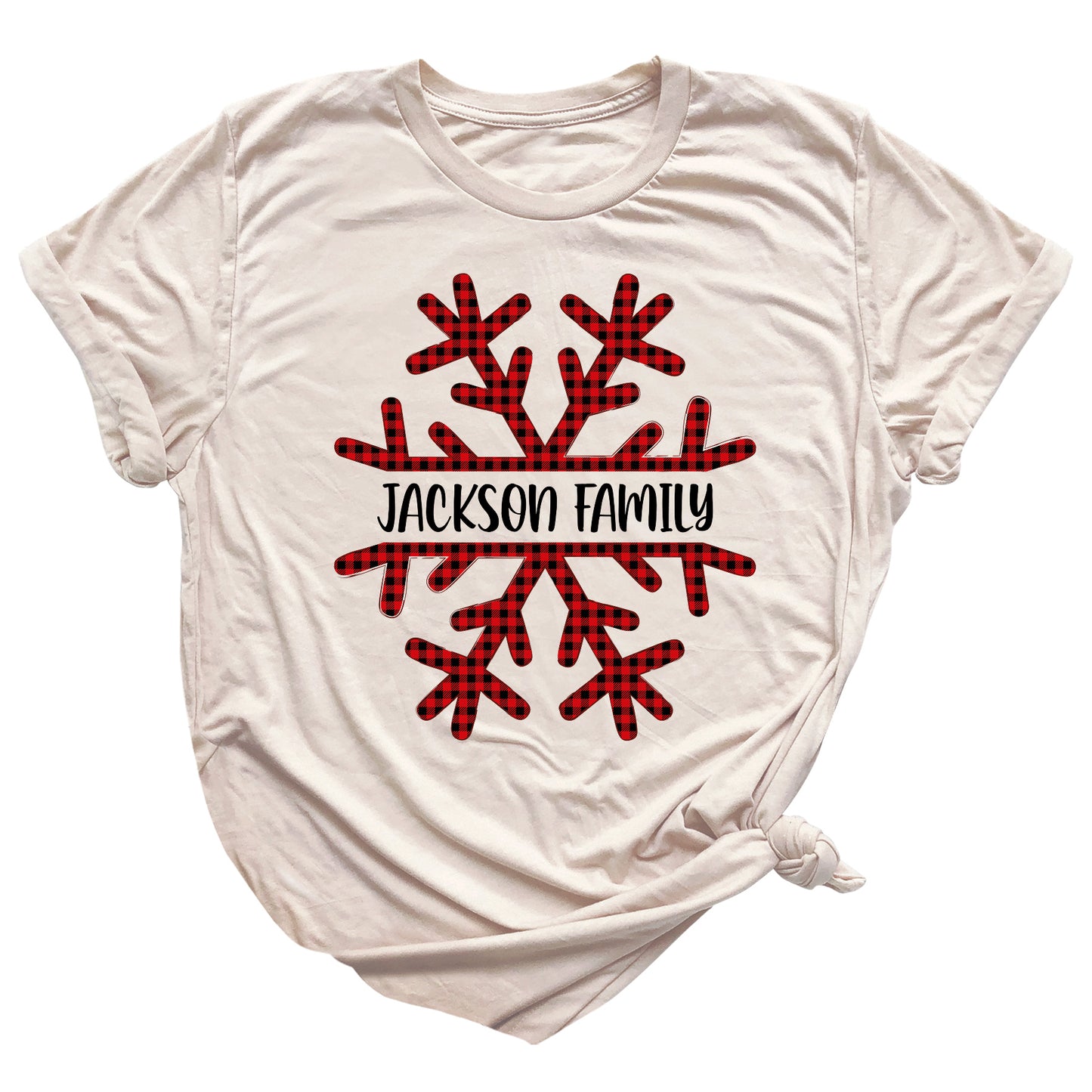 Custom Christmas Snowflake Shirts | Matching Family Holiday Tees