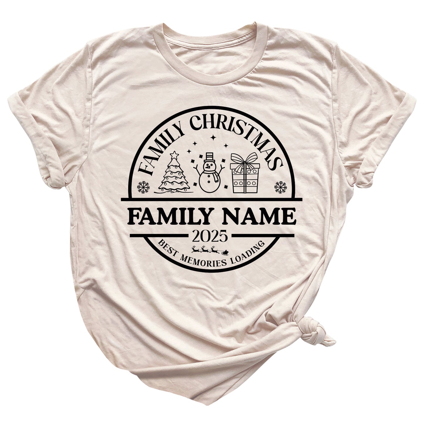 Christmas Custom Matching Family Name Shirts – Personalized Family Christmas T-Shirts & Group Tees