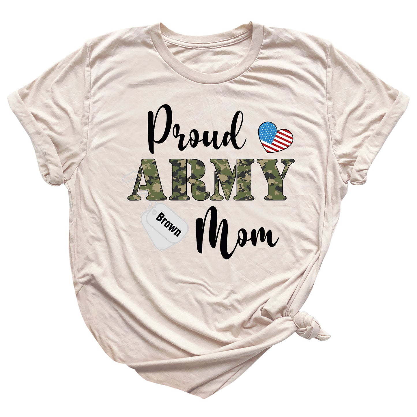 Custom Proud Army Mom Shirt – Mom Patriotic T-Shirt