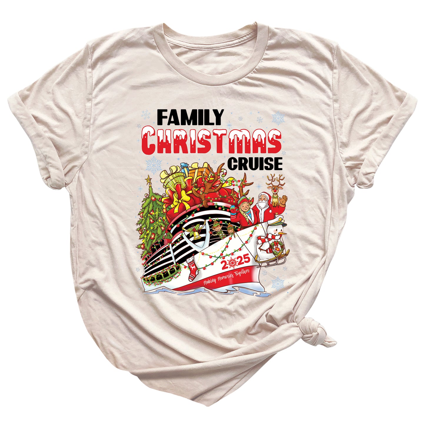 Christmas Family Cruise Shirt – Custom Holiday Vacation Tee, Matching Cruise Crew Santa Shirt for Family Trip