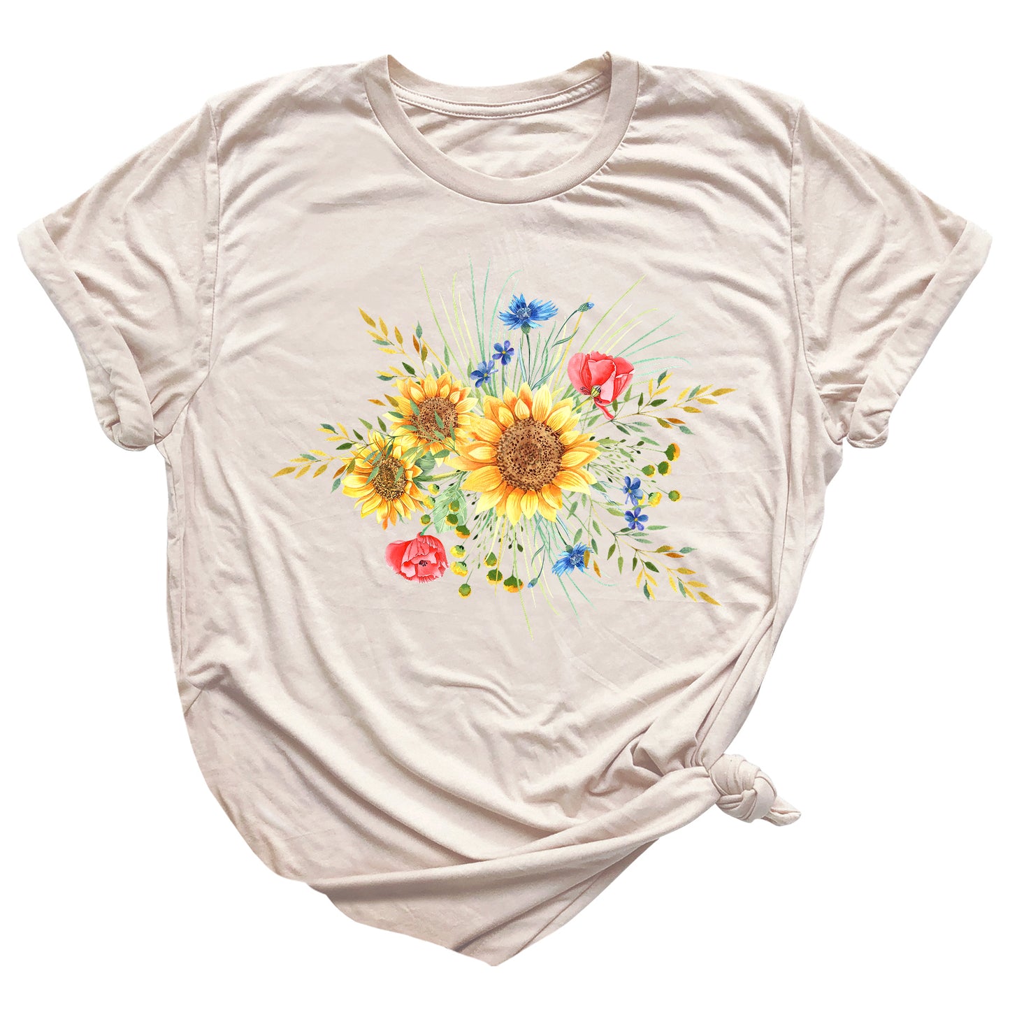 Botanical Sunflower Shirt – Summer & Fall Flower Tee