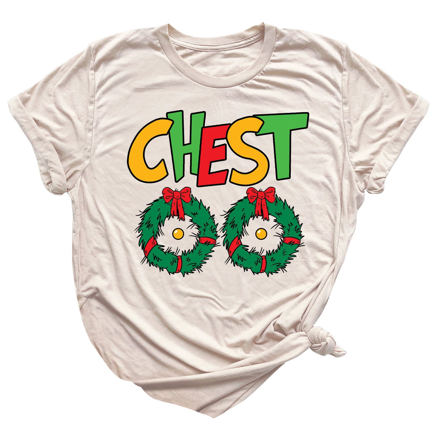 Christmas Chest Nuts Couple Shirts – Funny Matching Holiday Tees for Men & Women, Sarcastic Xmas Party Outfit, Boyfriend Girlfriend Gift