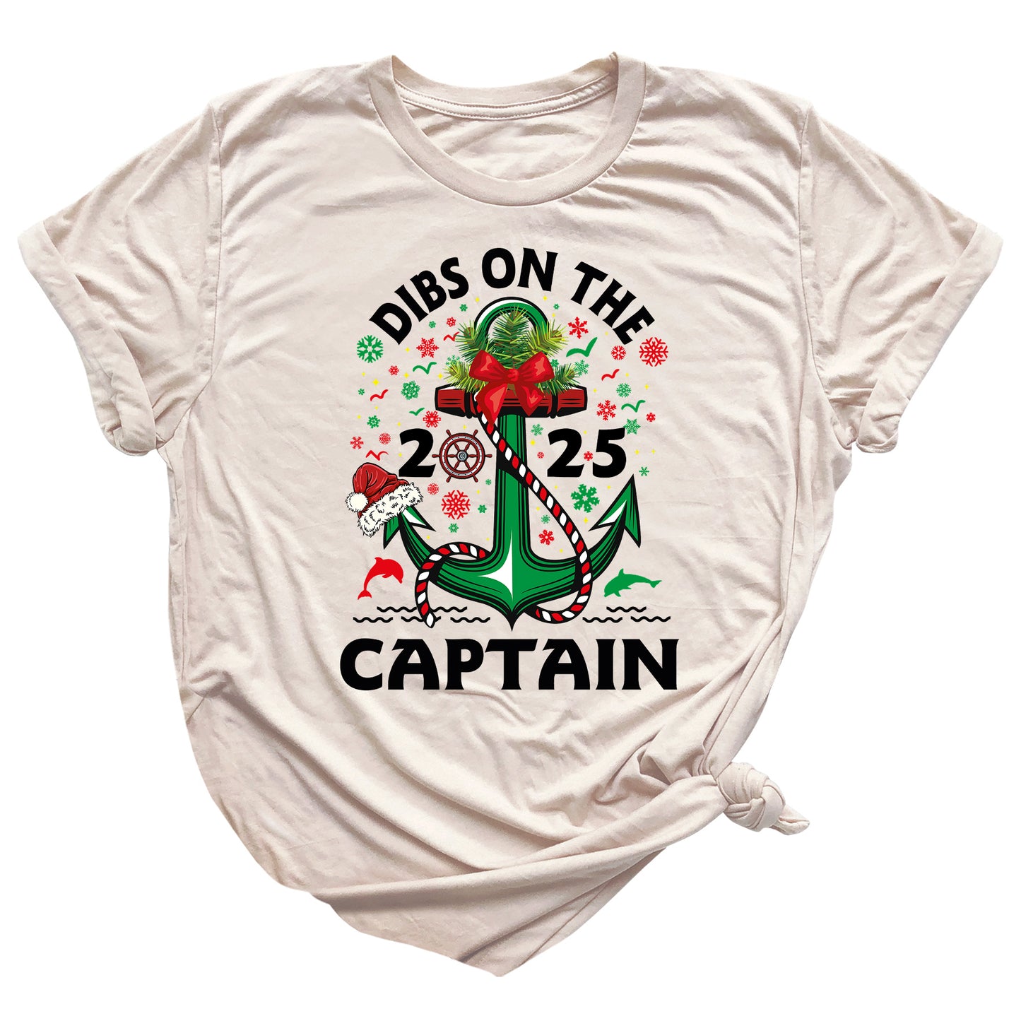 Christmas Dibs on the Captain Shirt – Nautical Christmas Tee for Boat Lovers | Captain Cruise Holiday T-Shirt 2025