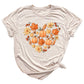Thanksgiving Pumpkin Heart Shirt – Fall Harvest Graphic Tee