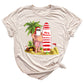 Beach Party Christmas Shirt – Santa Surfing Holiday Tee
