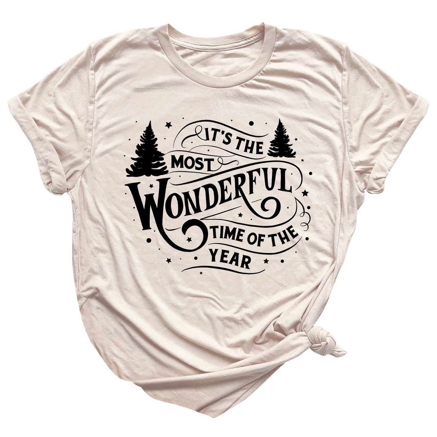 Most Wonderful Time of the Year Christmas T-Shirt – Holiday Graphic Tee, Winter Vacation & Family Matching Shirt