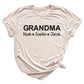 Personalized Grandma & Grandpa Shirt with Kids Names – Custom Mimi T-Shirt