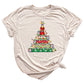 Christmas Pencil Tree Shirt – Teacher Holiday Tee, Cute School Xmas Top for Women & Students