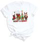 Merry and Bright Christmas Shirt – Women’s Holiday Tree Tee