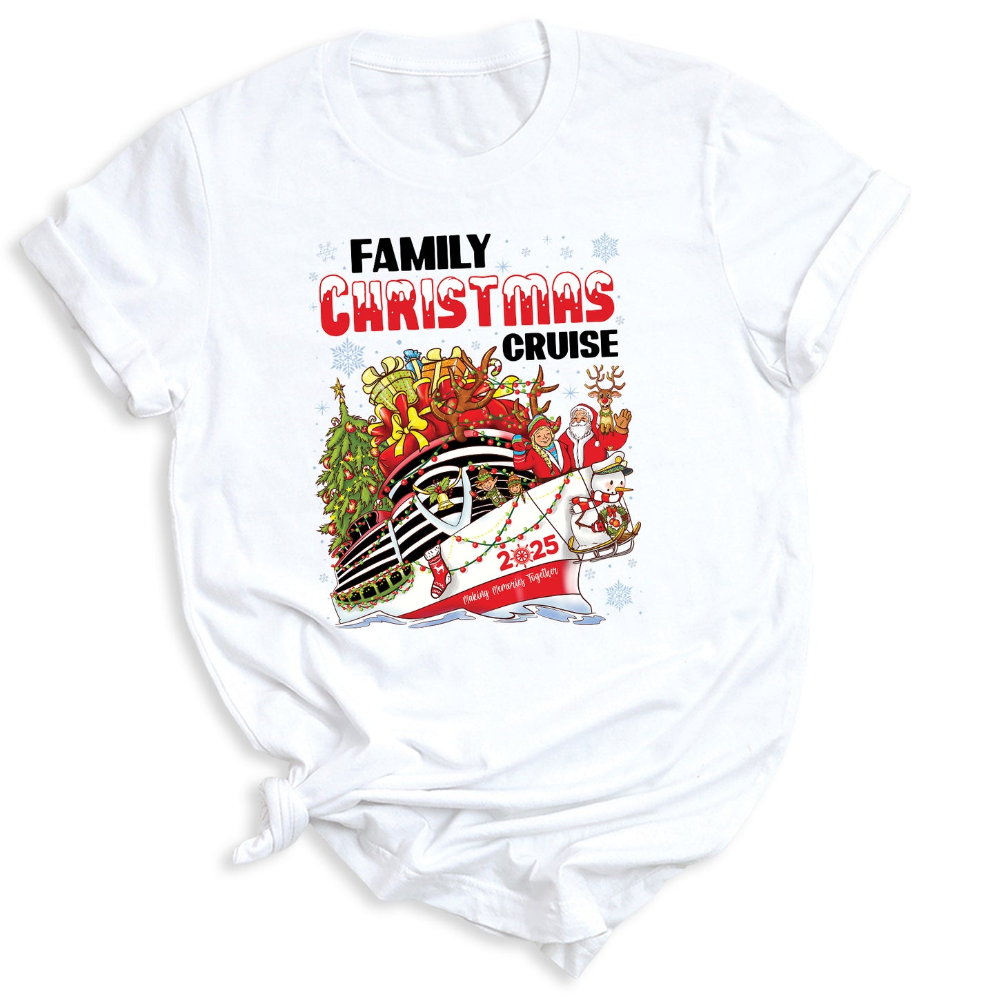 Christmas Family Cruise Shirt – Custom Holiday Vacation Tee, Matching Cruise Crew Santa Shirt for Family Trip