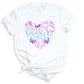 Funny Halloween Ghost & Bat Shirt – Spooky Season Tee for Women, Cute Fall Outfit, Halloween Party Top, Casual Costume Tee
