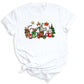 Christmas Latte Coffee T-Shirt – Holiday Coffee Lover Tee, Cute Xmas Shirt with Mugs & Christmas Tree Design