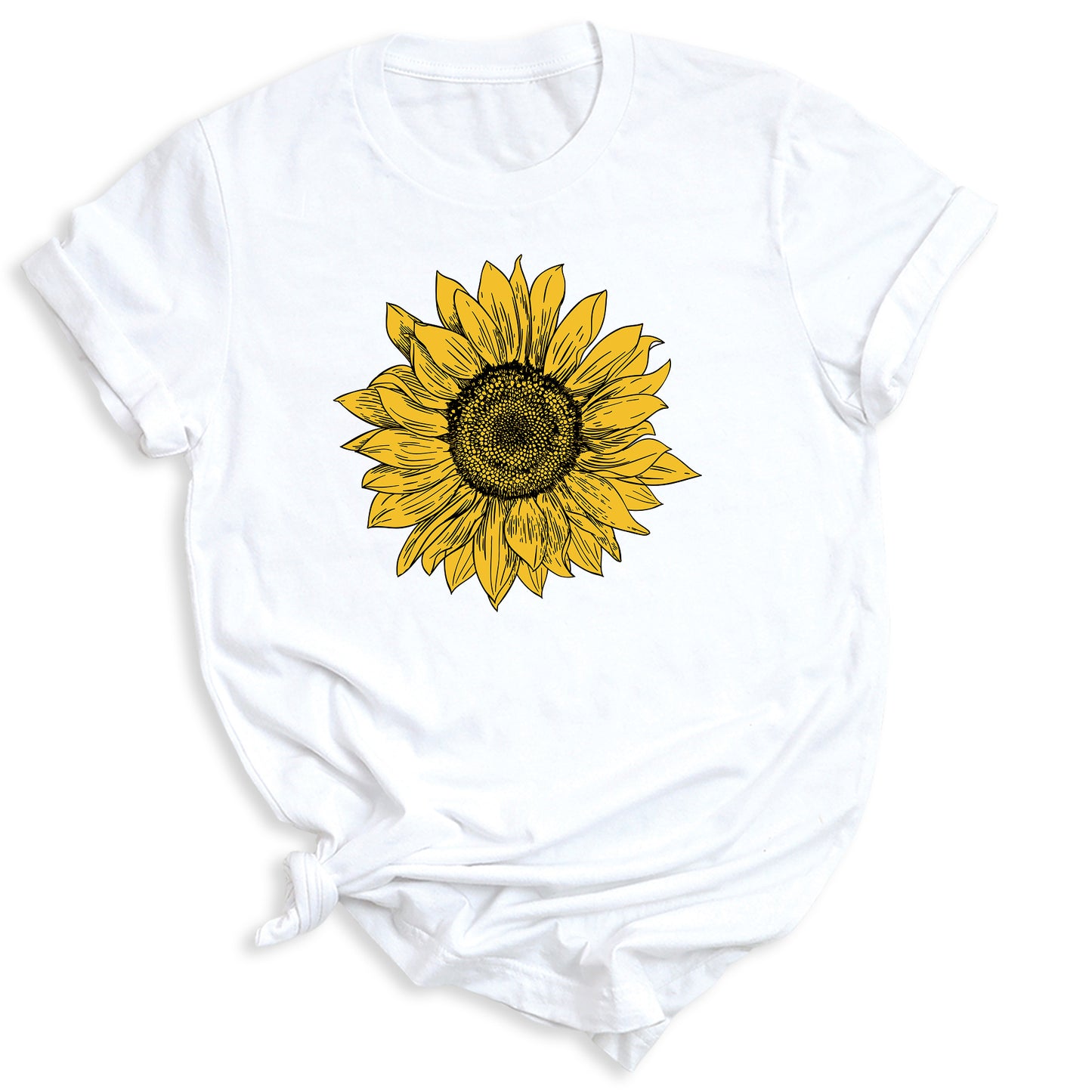 Cute Sunflower Shirt – Flower Garden Graphic Tee for Women, Mother's Day Gift