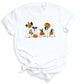 Halloween Ghost Dogs Shirt – Cute Dog Lover Tee for Women Men, Funny Pumpkin & Bat Halloween Top, Dog Mom Spooky Season Outfit