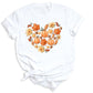 Thanksgiving Pumpkin Heart Shirt – Fall Harvest Graphic Tee