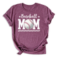 Baseball Mom Shirts, Women Game Day Top Apparel, Casual Baseball T-Shirt, Gift for Moms Who Love Baseball (A561)
