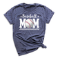 Baseball Mom Shirts, Women Game Day Top Apparel, Casual Baseball T-Shirt, Gift for Moms Who Love Baseball (A561)