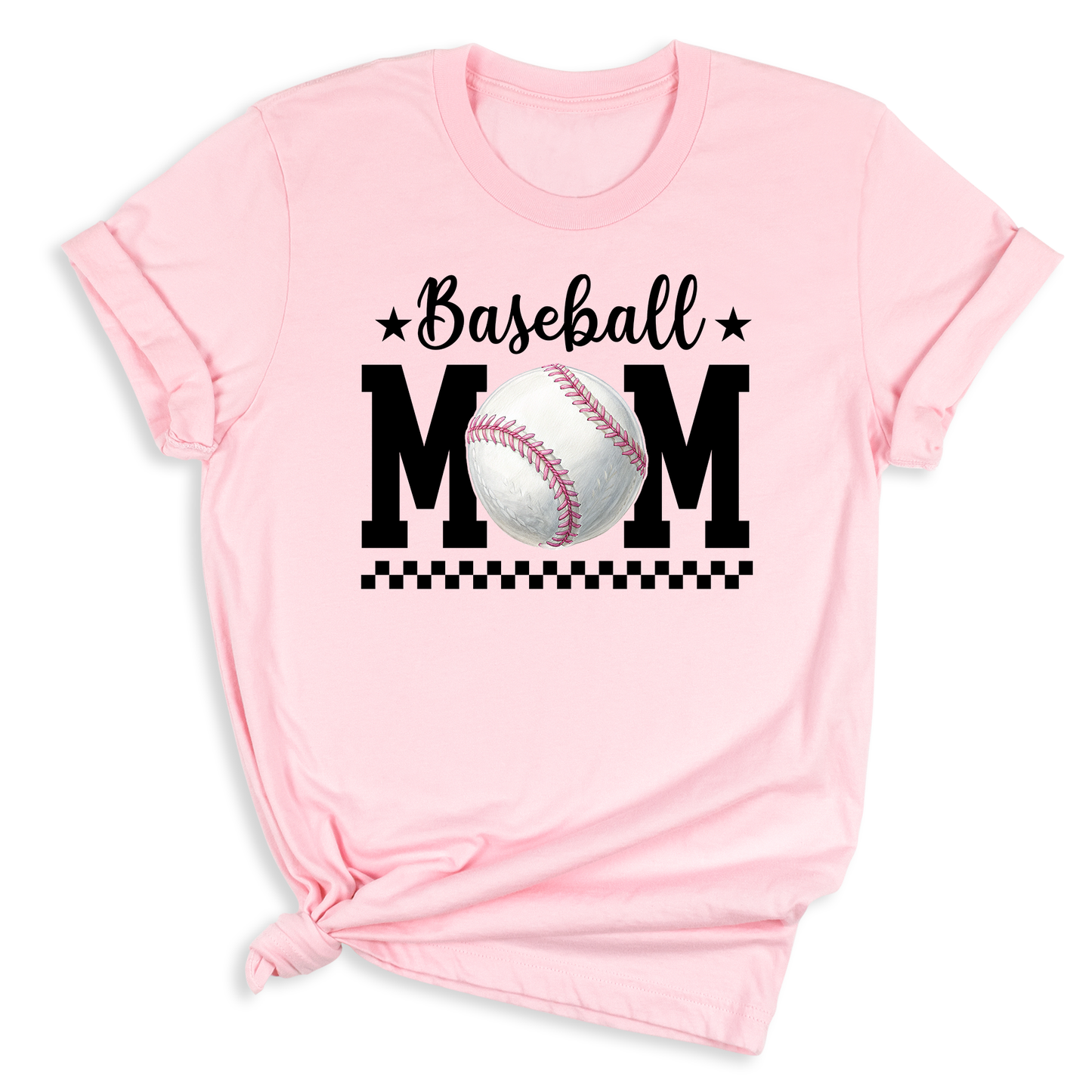 Baseball Mom Shirts, Women Game Day Top Apparel, Casual Baseball T-Shirt, Gift for Moms Who Love Baseball (A561)