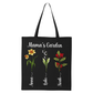 Personalized Mama & Grandma Tote Bag with Kids Names – Birth Month Flower Mother’s Day Canvas Bag, Nana’s Garden Tote