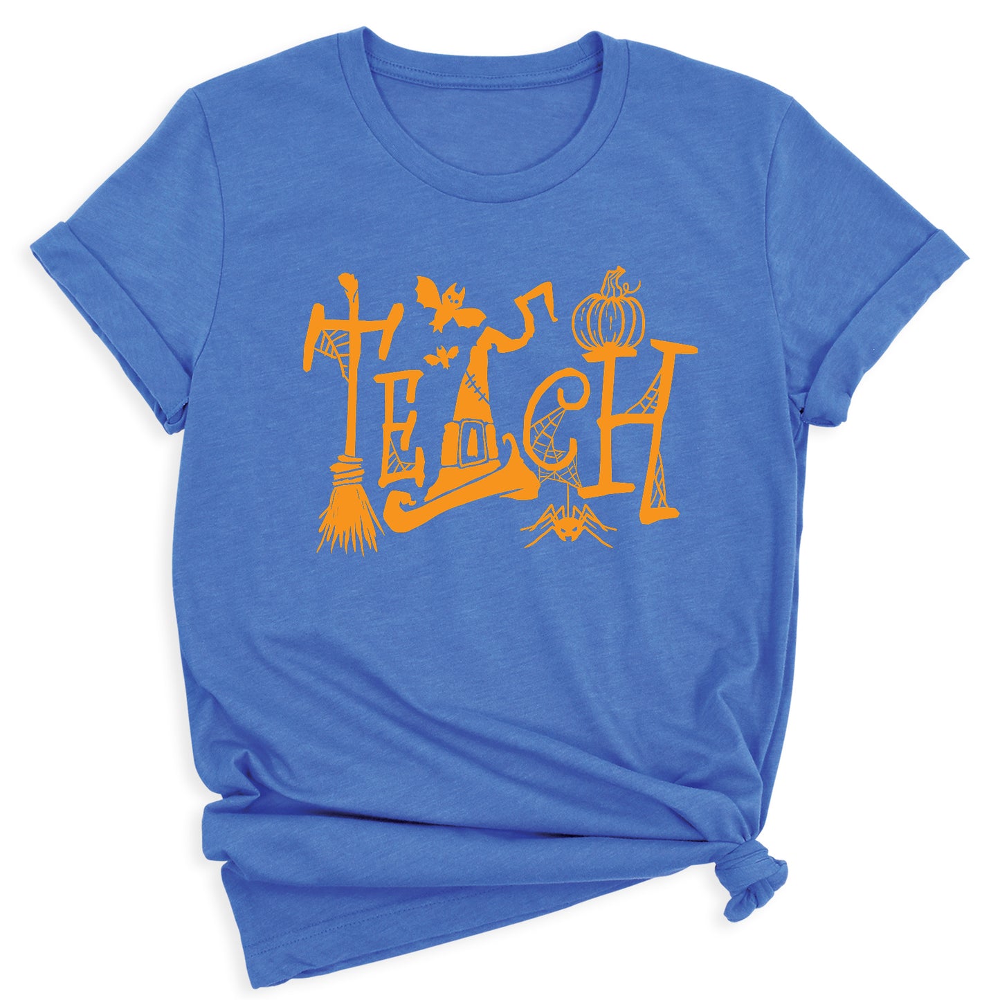 Halloween Teach T-Shirt – Cute Pumpkin School Shirt, Fall Teacher Tee for Spooky Season