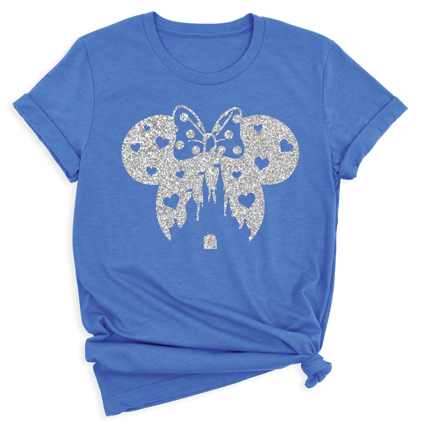 Glitter Mickey Minnie Couple Shirt – Disney Valentine Family Tee