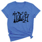 Halloween Teach T-Shirt – Cute Pumpkin School Shirt, Fall Teacher Tee for Spooky Season