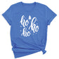 Cute Ho Ho Ho Christmas T-Shirt – Santa Holiday Shirt for Women & Men