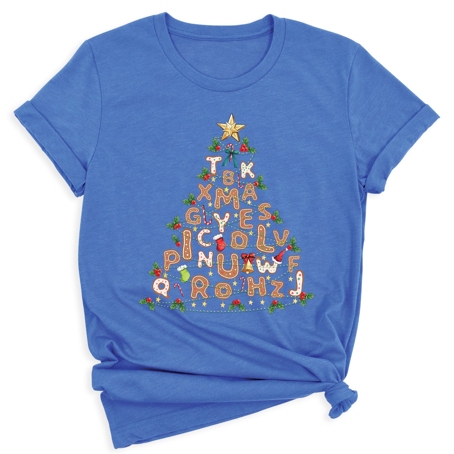Alphabet Christmas Tree Shirt – Teacher Holiday Party Tee