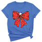 Coquette Christmas Bow Shirt – Cute Retro Holiday Tee for Women, Xmas Gift Top, Merry Christmas Coquette Style