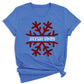 Custom Christmas Snowflake Shirts | Matching Family Holiday Tees