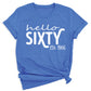 Hello Sixty Vintage 1966 Shirt – 60th Birthday Gift Tee