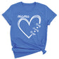 Custom Mama Shirt with Kids Names – Personalized Mom Heart Tee