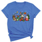Christmas Latte Coffee T-Shirt – Holiday Coffee Lover Tee, Cute Xmas Shirt with Mugs & Christmas Tree Design
