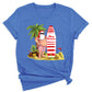 Beach Party Christmas Shirt – Santa Surfing Holiday Tee