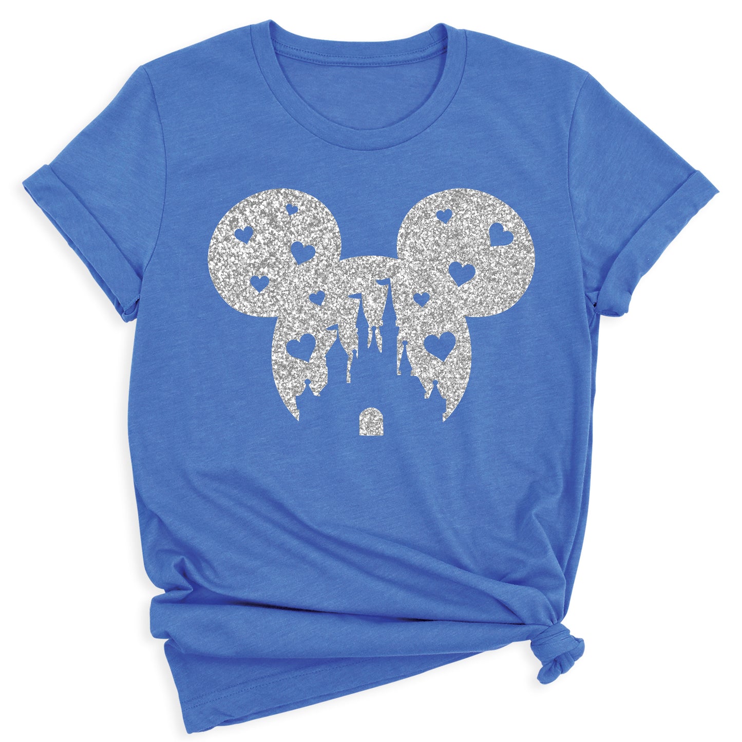 Glitter Mickey Minnie Couple Shirt – Disney Valentine Family Tee