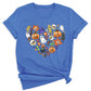 Halloween Elements Heart Shirt – Spooky Season Tee | Women’s Ghost & Pumpkin Shirt