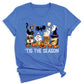 Tis The Season Halloween Coffee Shirt – Funny Fall Shirt for Women, Cute Pumpkin Coffee Tee, Autumn Halloween Gift