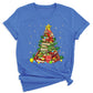 Christmas Books Tree Shirt – Book Lover Holiday Tee, Reading Xmas Top for Teachers, Students & Librarians