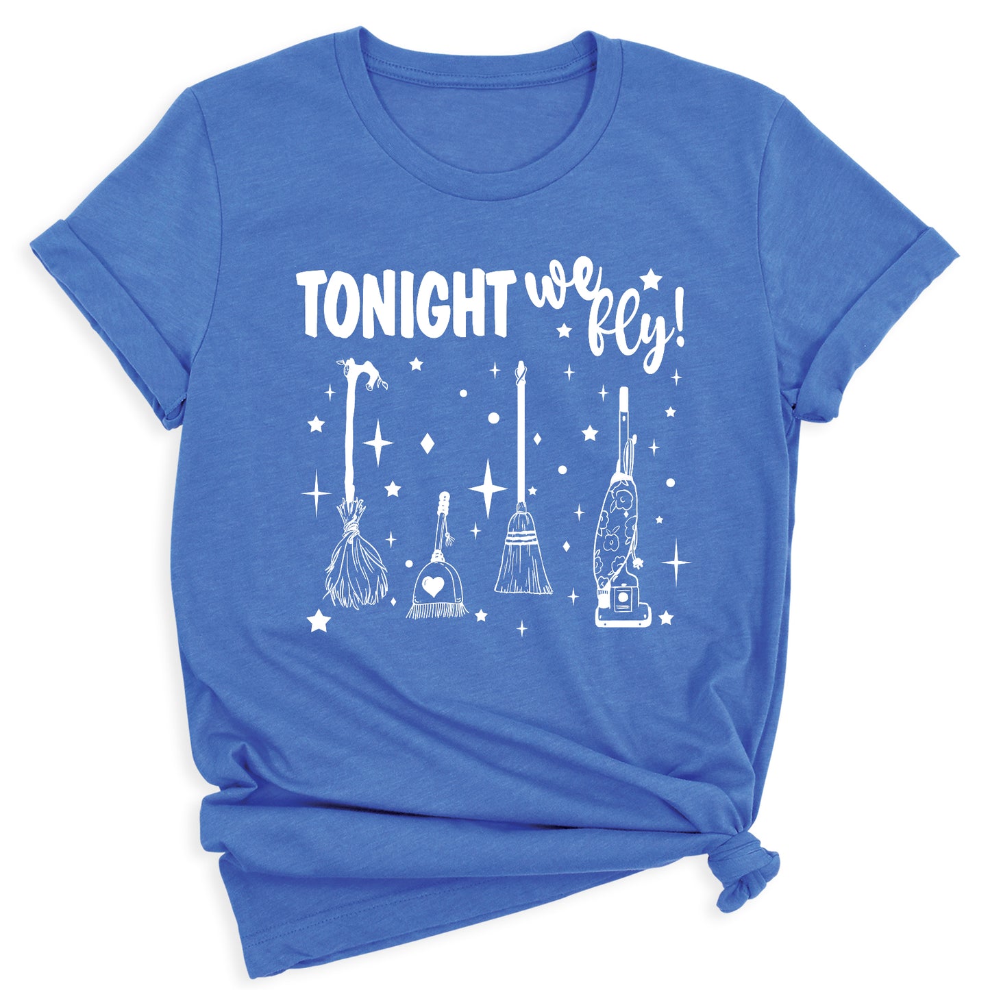 Tonight We Fly Witch Shirt – Funny Halloween Tee for Women Men, Spooky Season Top, Witch Humor Shirt, Fall Party Outfit, Witch Lover Gift