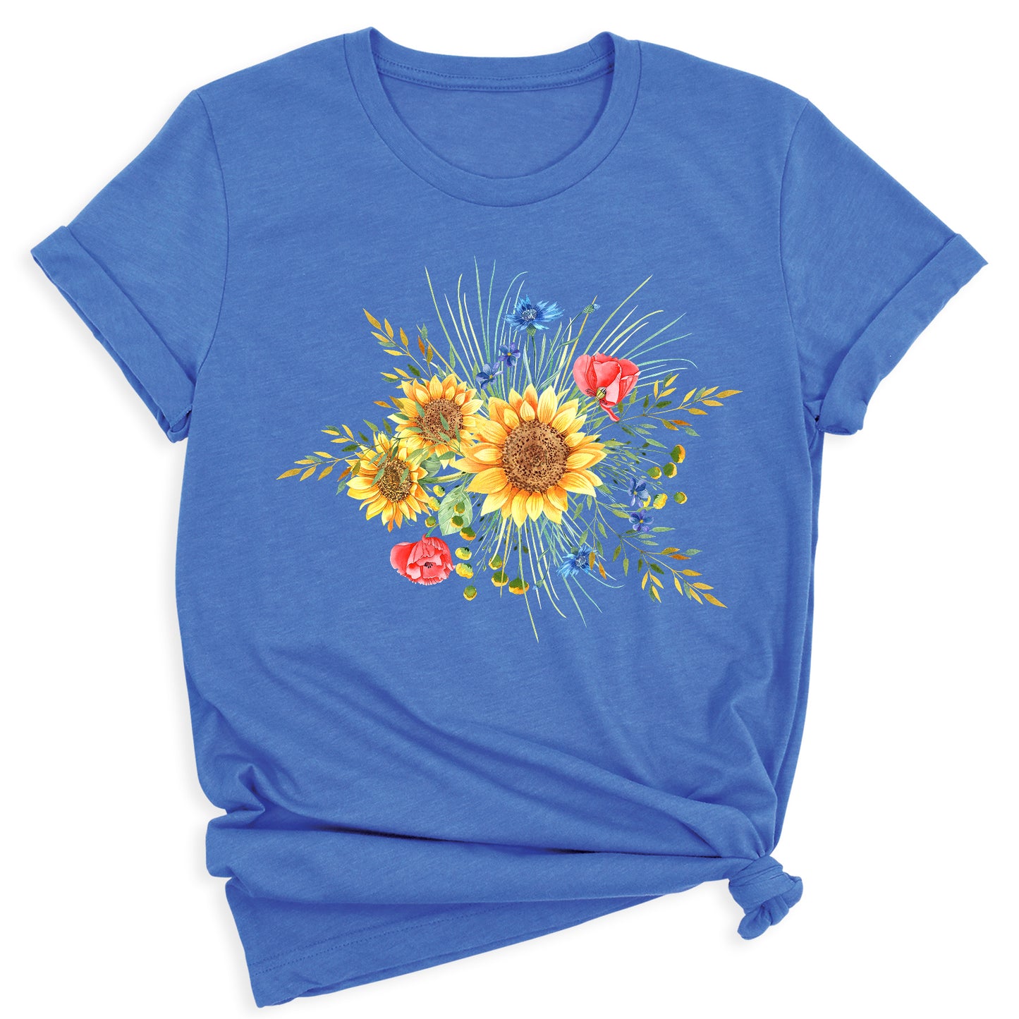 Botanical Sunflower Shirt – Summer & Fall Flower Tee