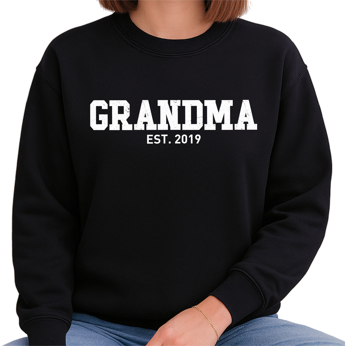 Custom Grandma Est. Sweatshirts – Personalized Matching Family Gift