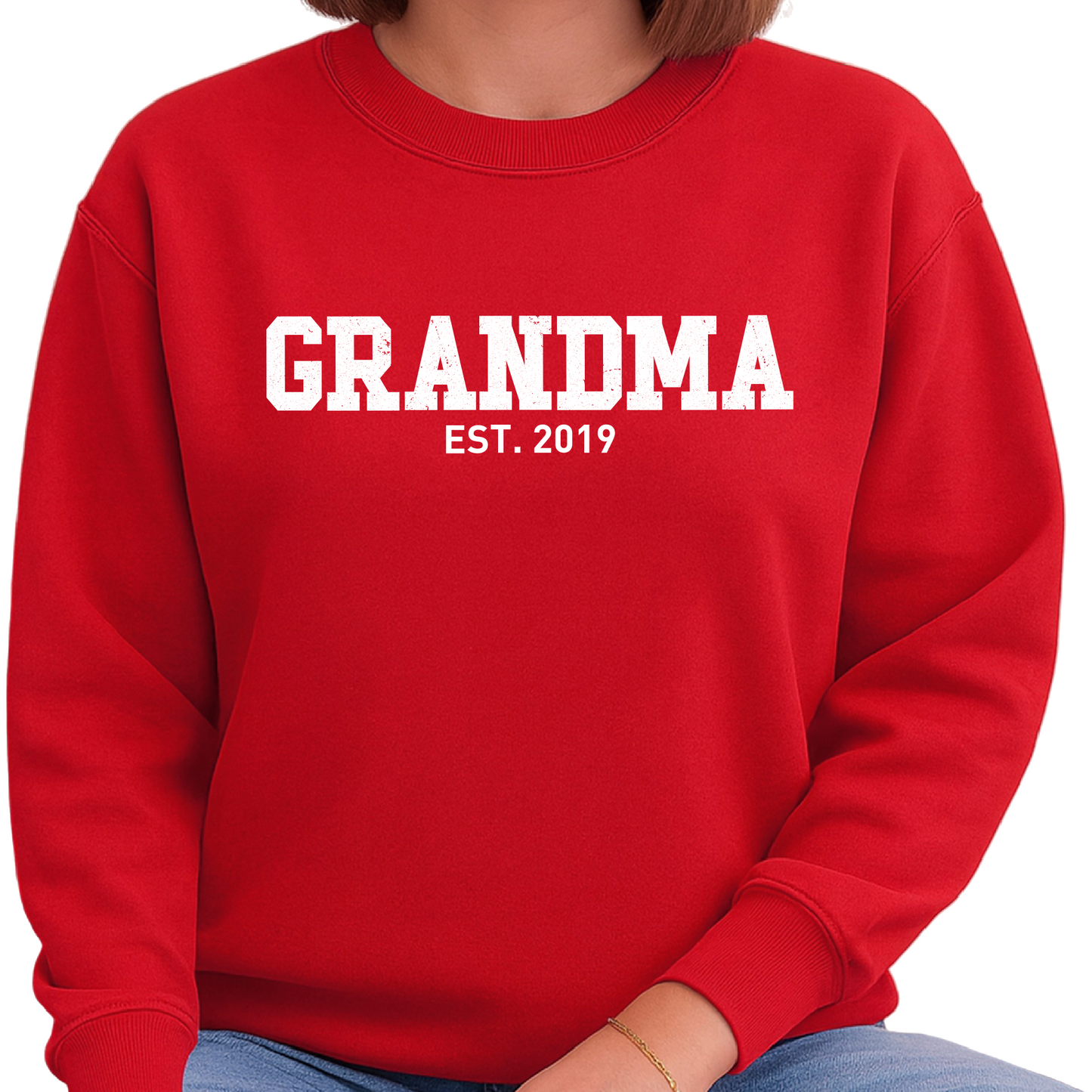 Custom Grandma Est. Sweatshirts – Personalized Matching Family Gift