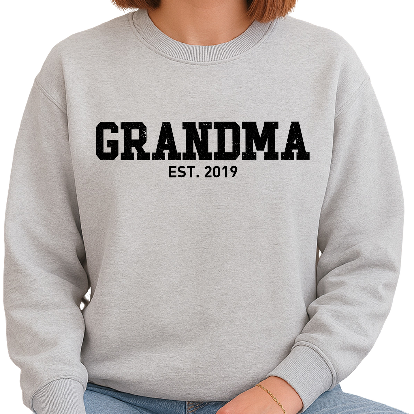 Custom Grandma Est. Sweatshirts – Personalized Matching Family Gift