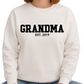 Custom Grandma Est. Sweatshirts – Personalized Matching Family Gift