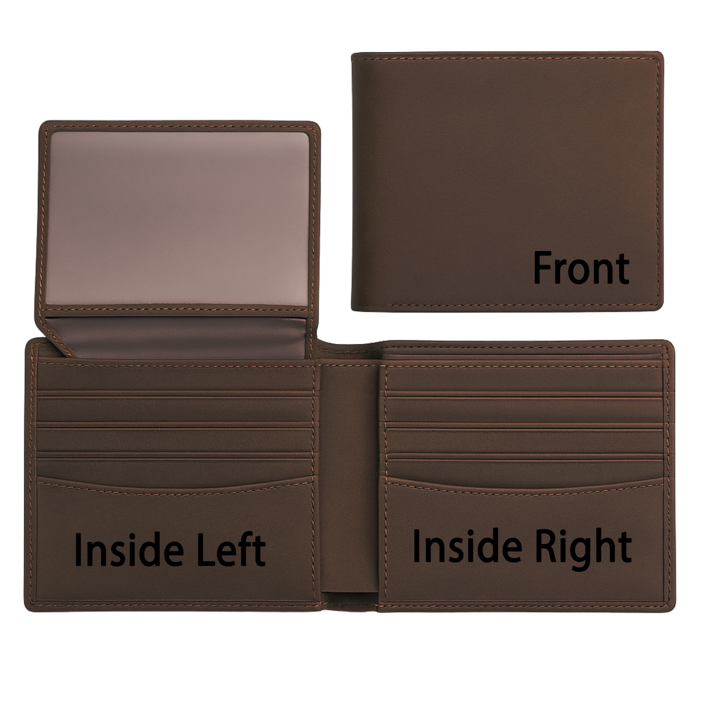 Personalized RFID Leather Wallet for Men – Engraved Gift