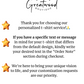 custom order note