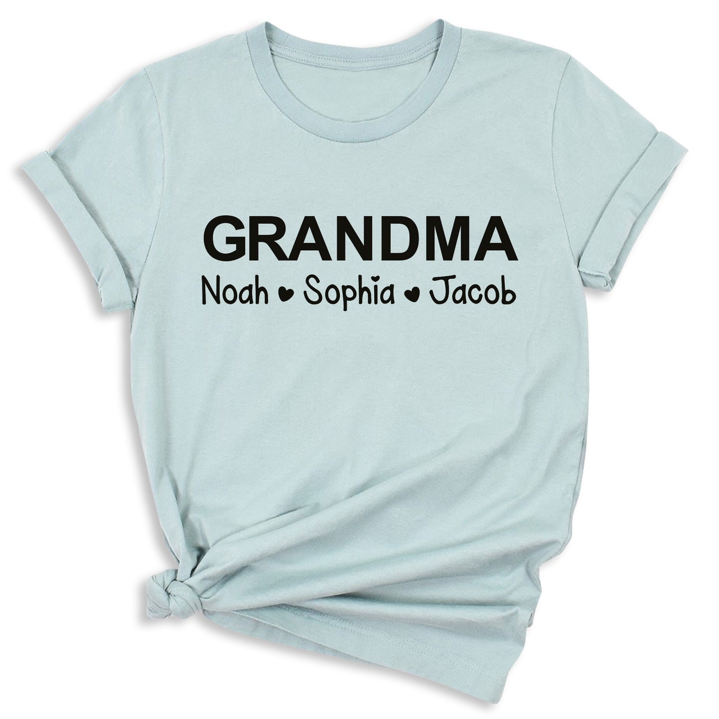 Personalized Grandma & Grandpa Shirt with Kids Names – Custom Mimi T-Shirt