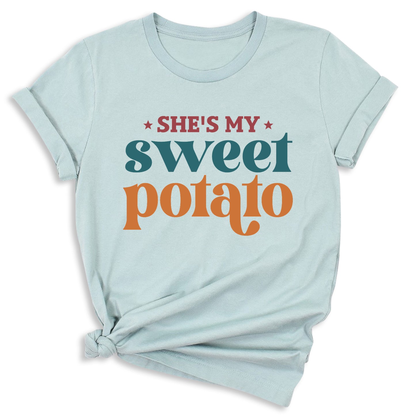 Thanksgiving Matching Couple Shirt – She’s My Sweet Potato I Yam Tee